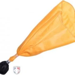 Officials Flags N' Bags Premium Ball Center Referee Penalty Flag - Black Ball