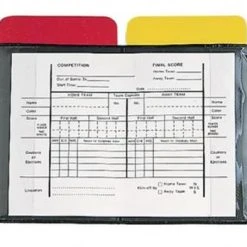 Champion Sports Soccer Referee Data Wallet With Red & Yellow Cards