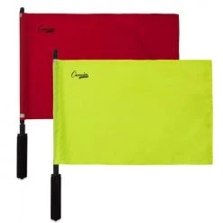 Champion Sports Champion Soccer Flags Set - Solid Yellow & Red