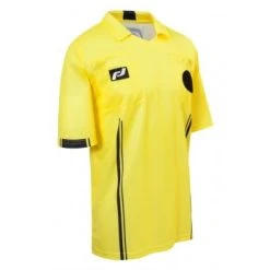 Final Decision Europa II Short Sleeve Soccer Referee Shirt - Yellow