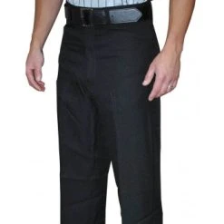 Smitty Officials Apparel Smitty Athletic Fit Flat Front Referee Pants With Belt Loops