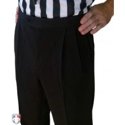 Smitty Officials Apparel Smitty Performance 4-Way Stretch Athletic Fit Pleated Referee Pants With Slash Pockets