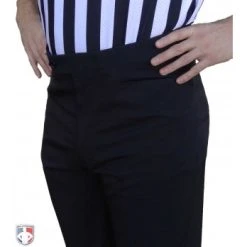 Smitty Officials Apparel Smitty Performance 4-Way Stretch Tapered Fit Flat Front Referee Pants With Western-Cut Pockets