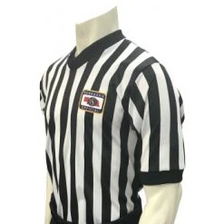 Nebraska (NSAA) 1" Stripe V-Neck Men's Referee Shirt