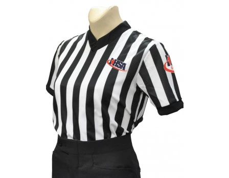 Illinois (IHSA) 1" Stripe V-Neck Women's Referee Shirt
