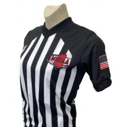 Mississippi (MHSAA) 1" Stripe Body Flex Women's Referee Shirt