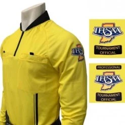 Indiana (IHSAA) Long Sleeve Soccer Referee Shirt - Yellow