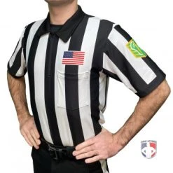 Vermont (VLOA) 2" Stripe Body Flex Short Sleeve Referee Shirt