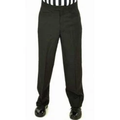Smitty Officials Apparel Smitty Athletic Fit Flat Front Referee Pants With Western-Cut Pockets
